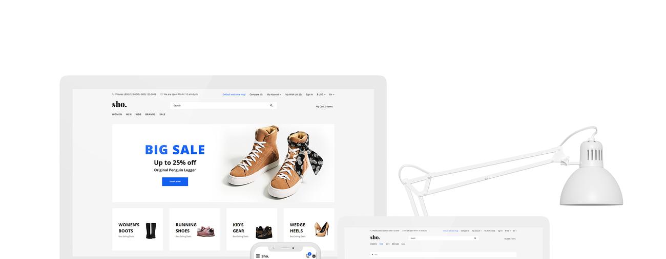 commerce clean opencart шаблон