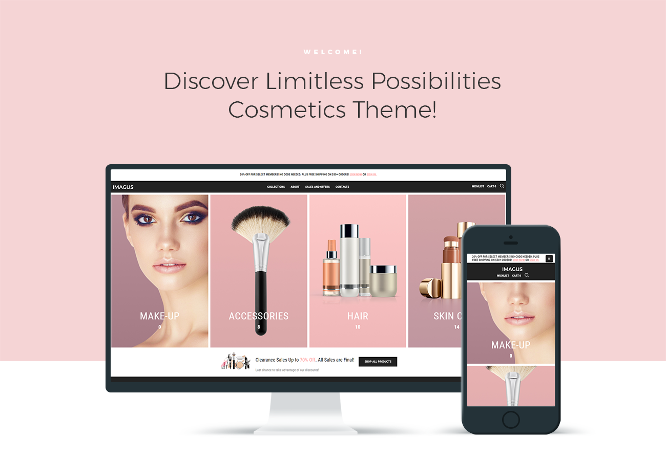 магазин косметики ecommerce modern elementor woocommerce theme