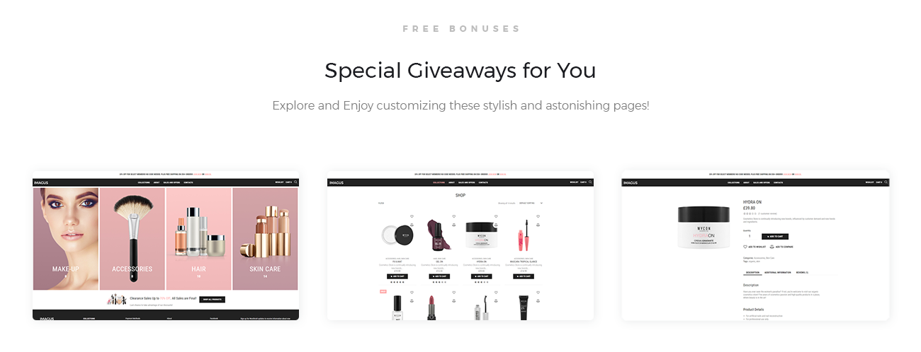 магазин косметики ecommerce modern elementor woocommerce theme