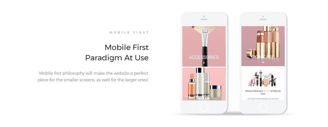магазин косметики ecommerce modern elementor woocommerce theme