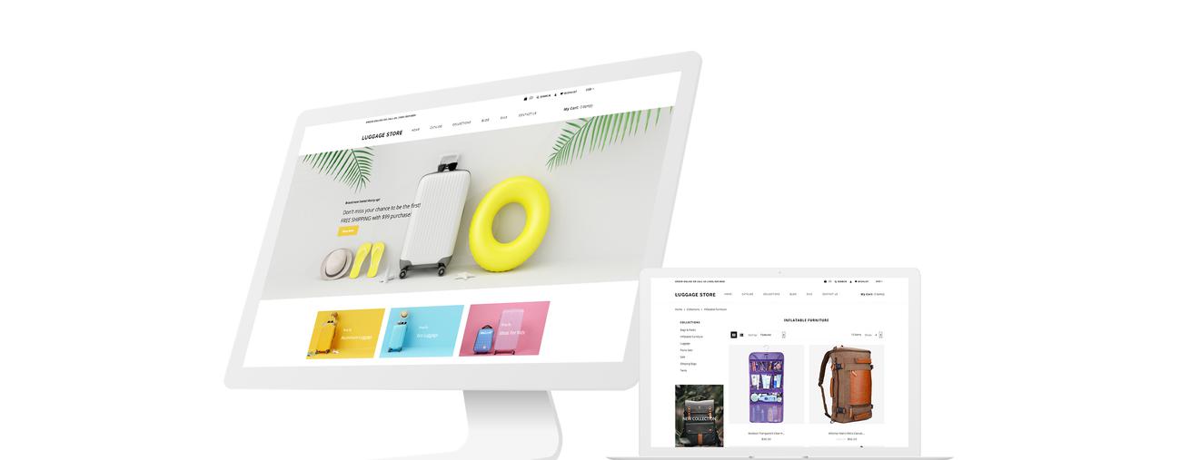 travel store ecommerce modern shopify theme