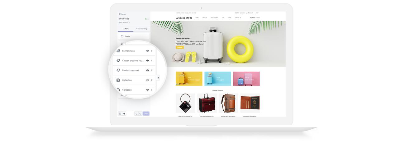 travel store ecommerce modern shopify theme