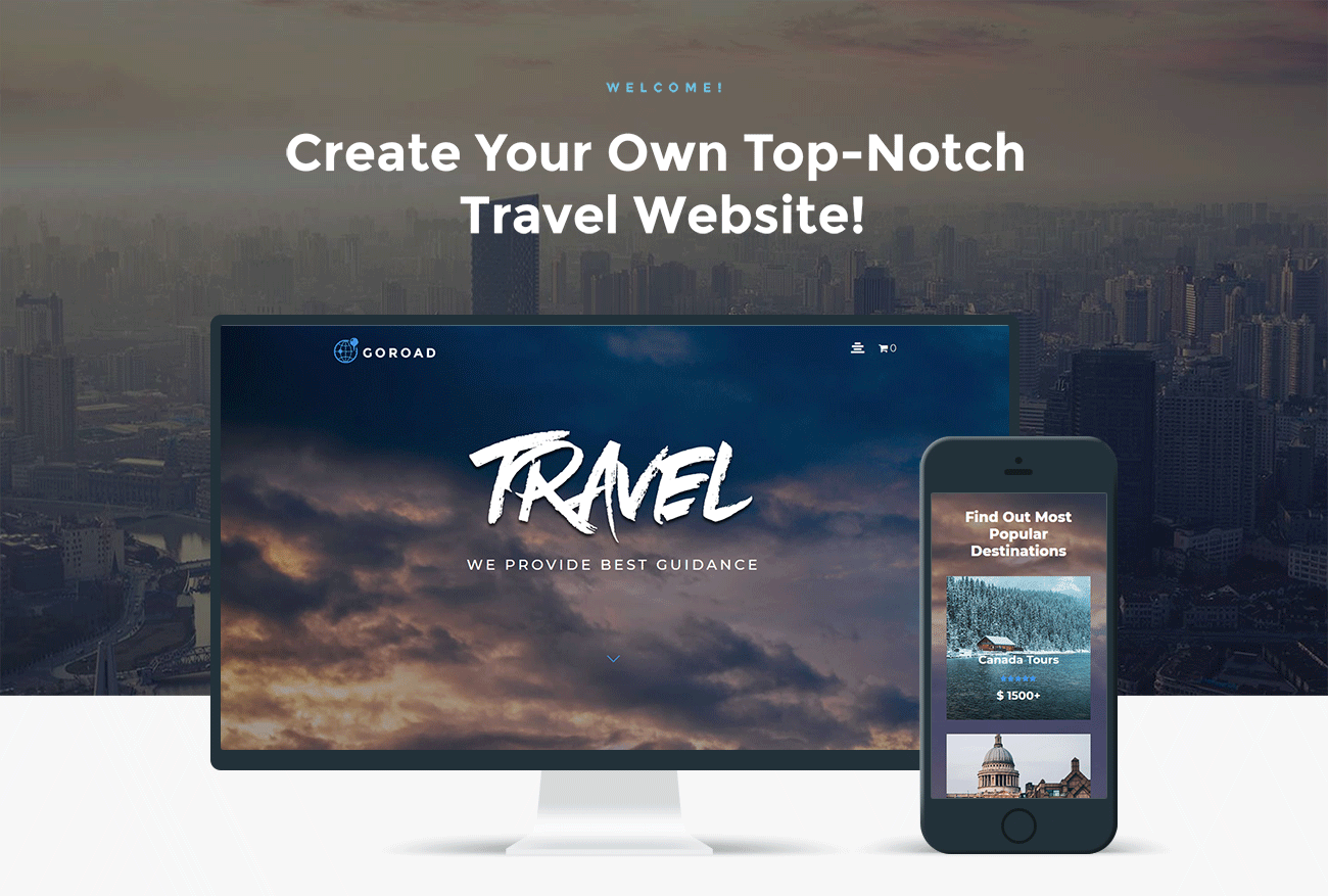 туристическое агентство многофункциональный современный wordpress elementor theme
