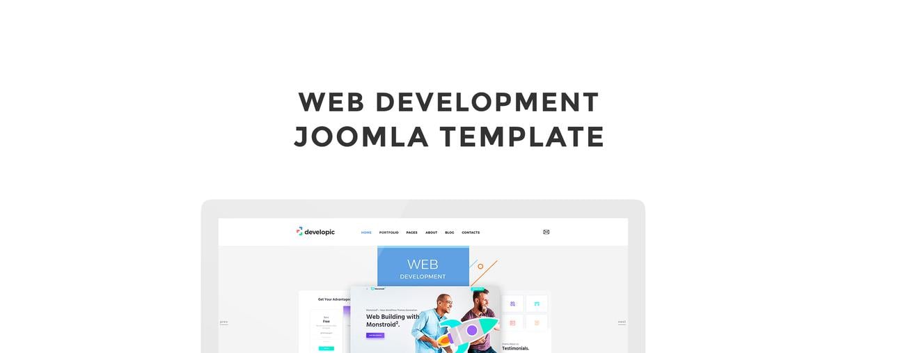 студия веб-разработки clean joomla template