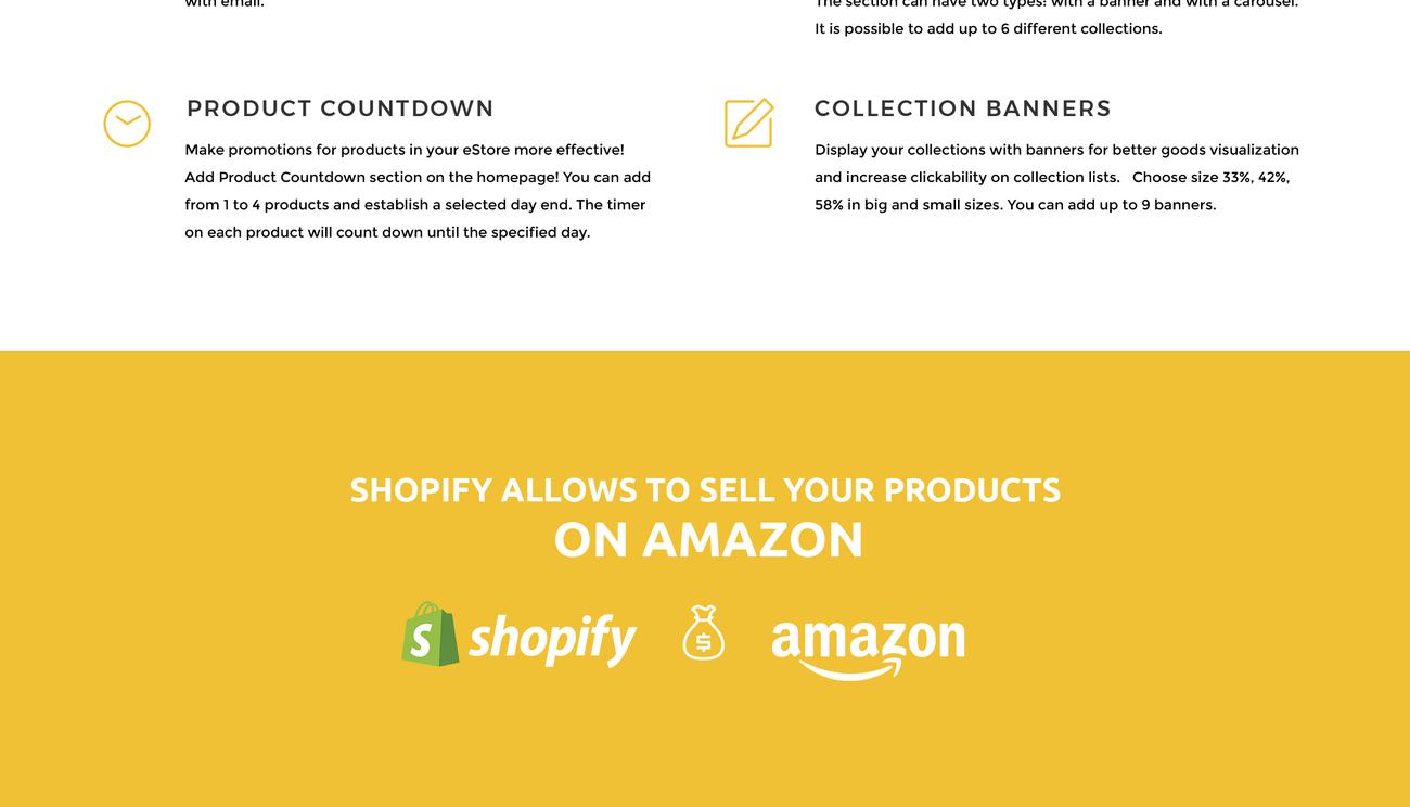 используйте современную тему shopify