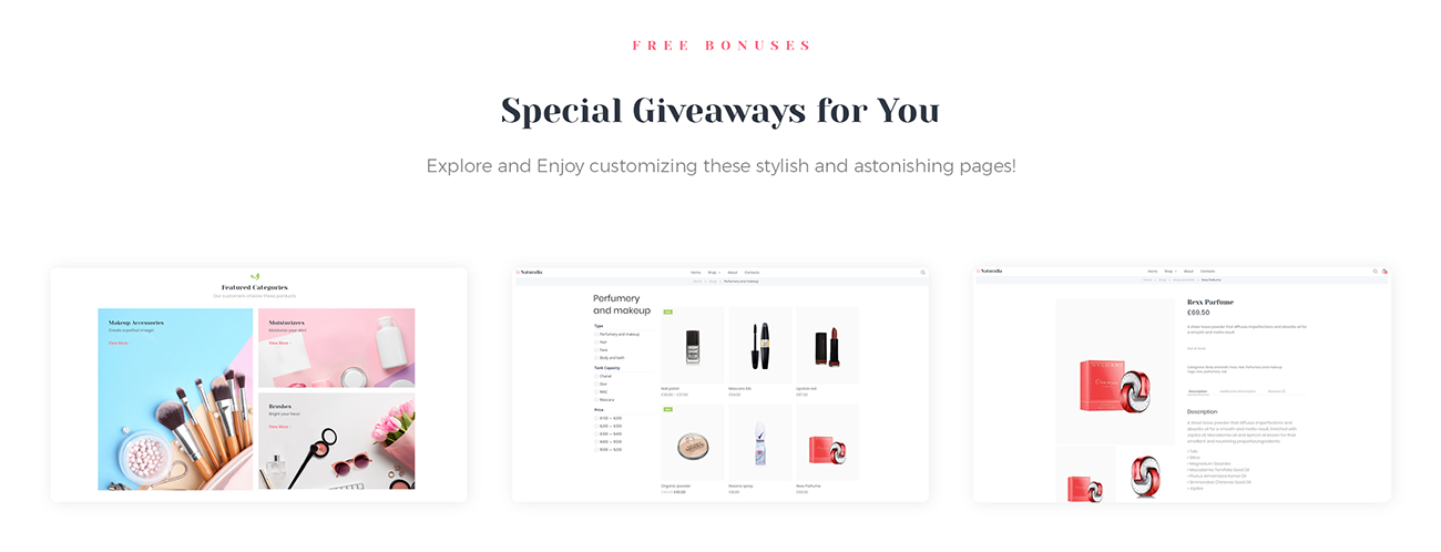 косметика ecommerce modern elementor woocommerce theme