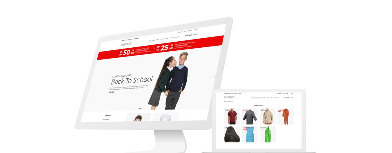 uniform store clean shopify theme
