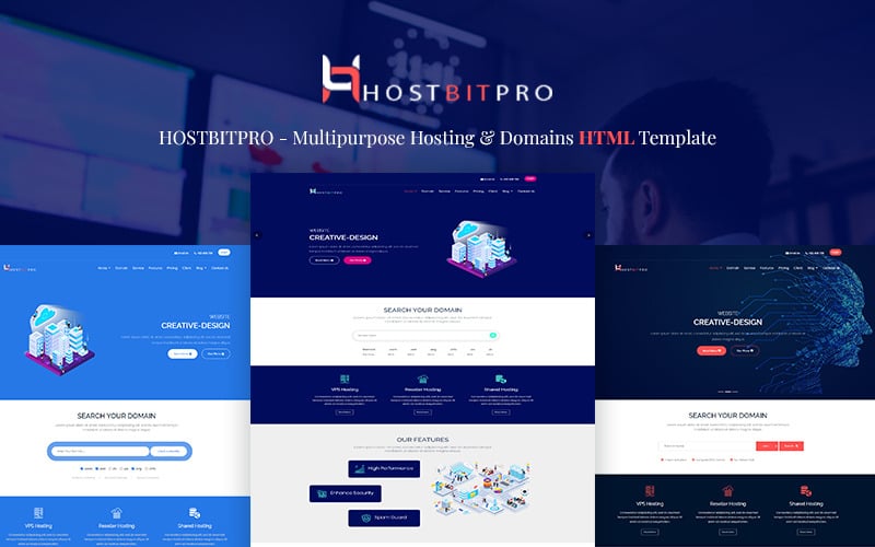 Multipurpose Hosting HTML &amp; WHMCS Website Template