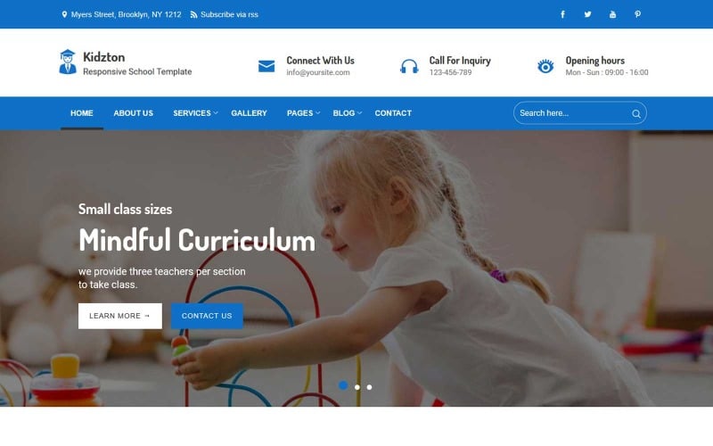 адаптивный шаблон html5 school college
