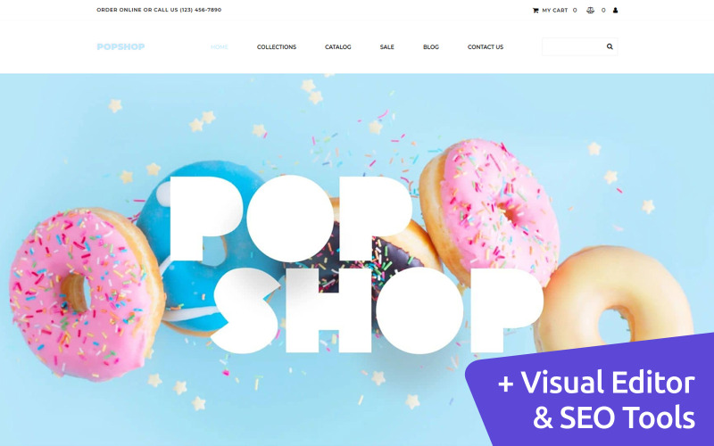 шаблон электронной коммерции sweet shop motocms