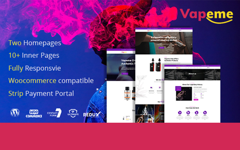 современная тема vape shop wordpress