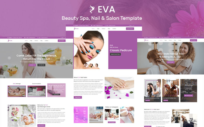 шаблон beauty spa, nail &amp; salon muse