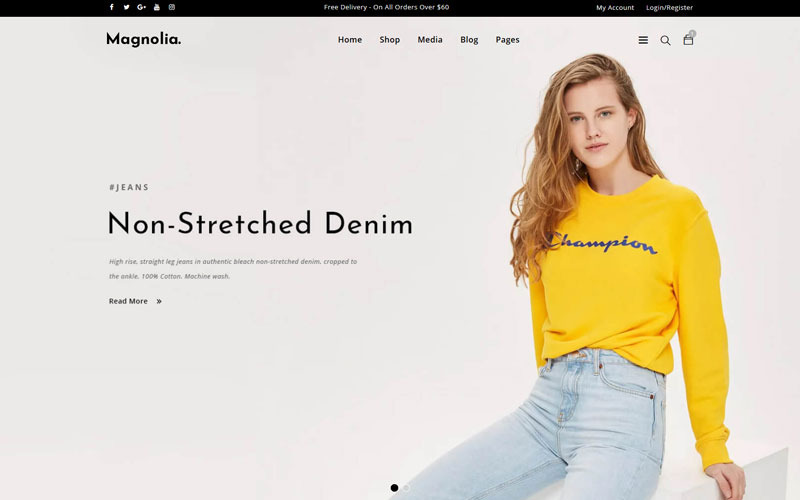 тема magnolia woocommerce