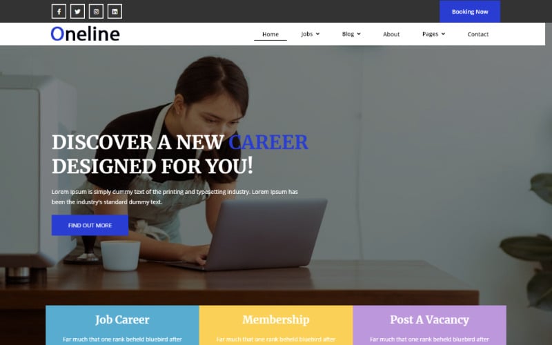 job portal bootstrap theme шаблон веб сайта
