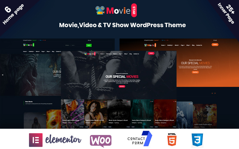 онлайн-фильмы, видео и телешоу wordpress тема