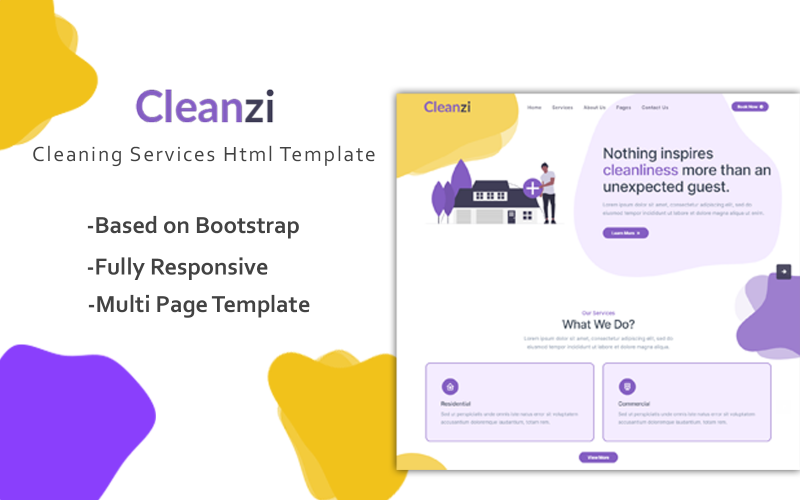 Cleaning Service Html Website Template