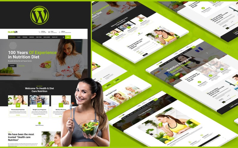оздоровительный диетолог wordpress тема