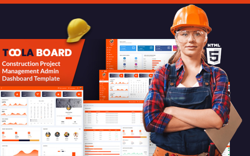 построение шаблона администратора html5