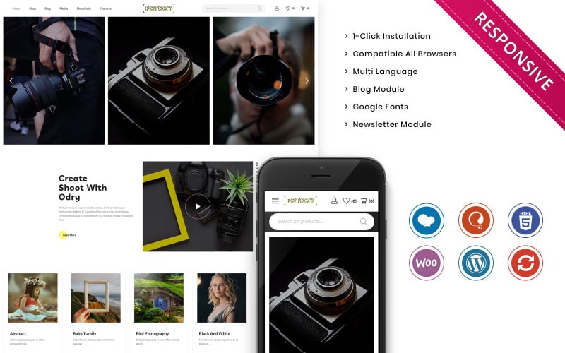 The Photography Store Responsove WooCommerce Theme