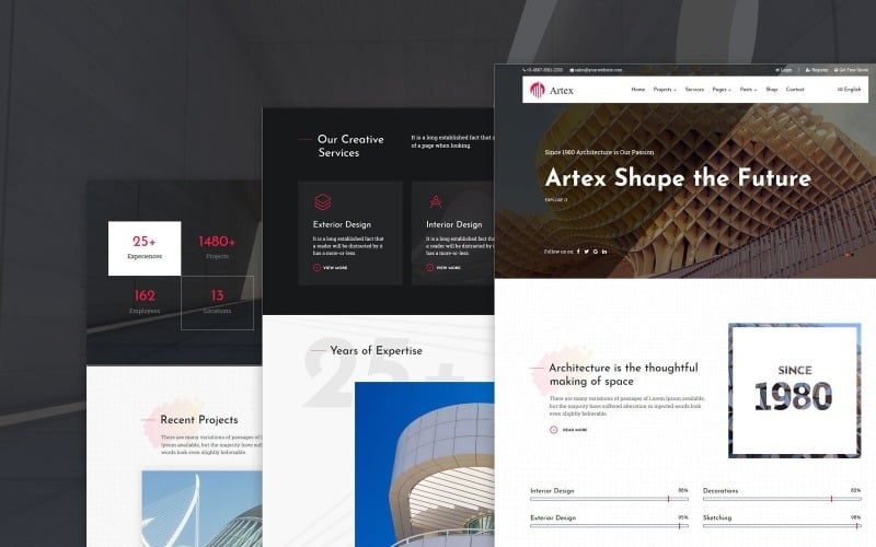 Architecture, Interior Design & Construction WordPress Theme