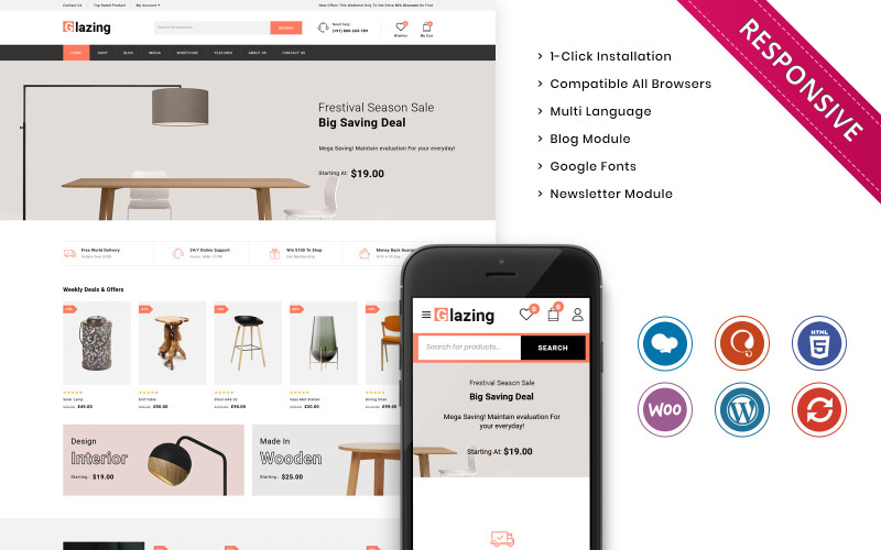 The Furniture Store Responsive WooCommerce Theme