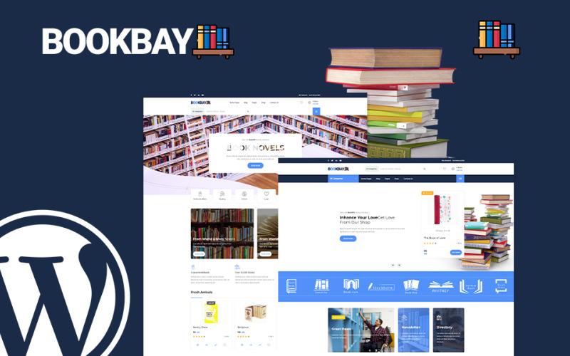 книжный магазин wordpress тема