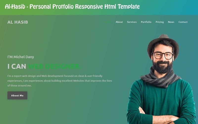 Personal Portfolio Landing Page Template