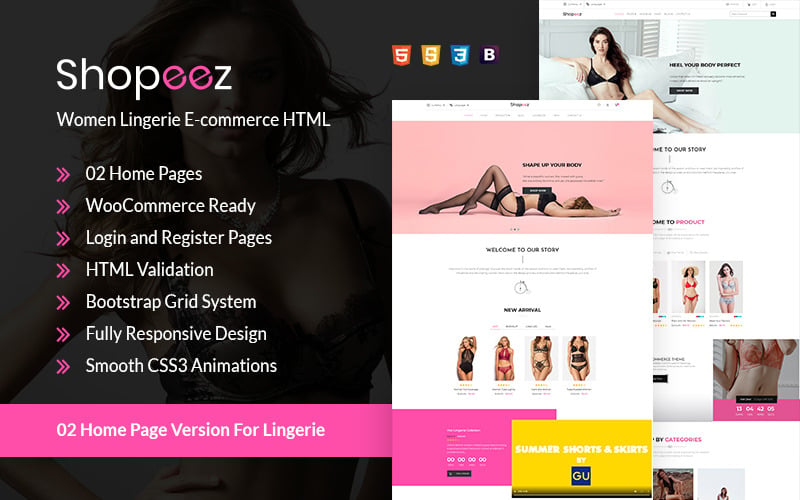 commerce HTML Website Template