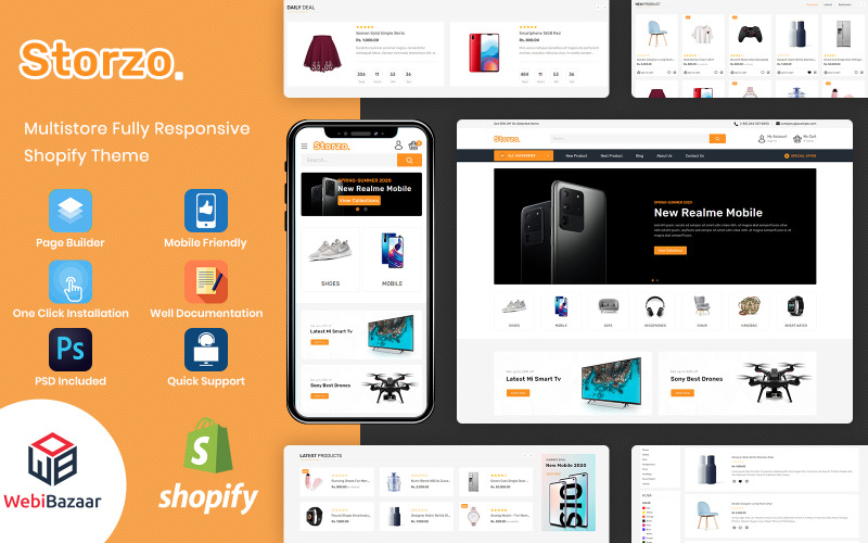 универсальная электронная коммерция shopify тема
