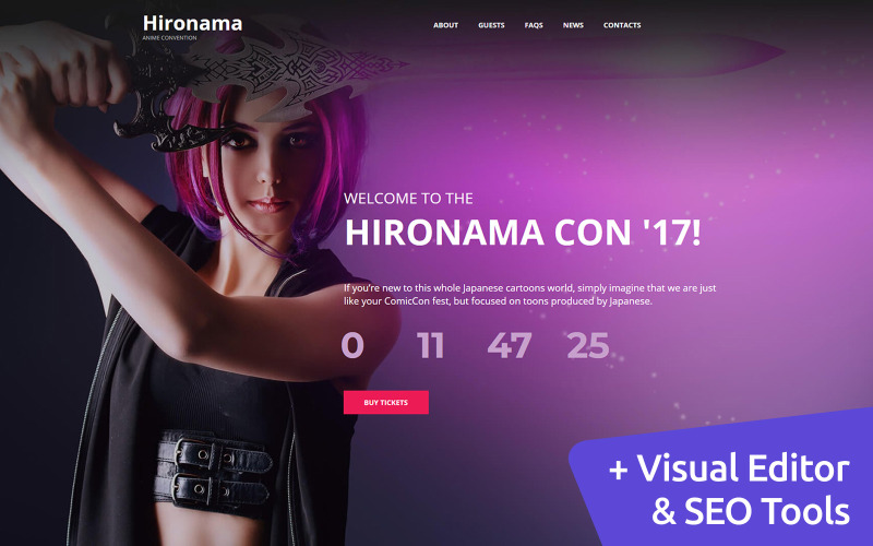 аниме moto cms 3 шаблон