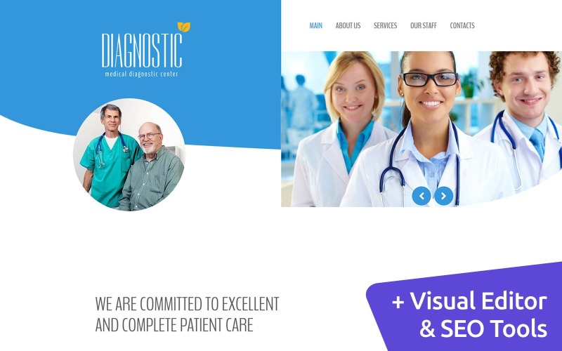 Medical Diagnostic Center Moto CMS 3 Template