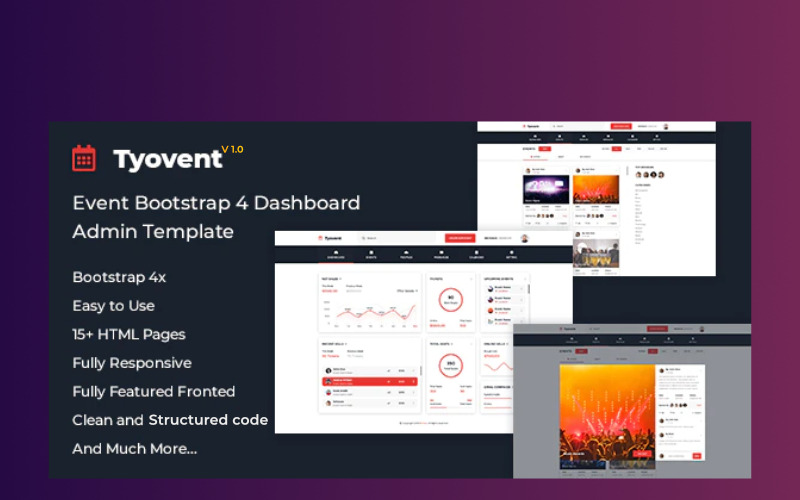 Event Management Dashboard Admin Template