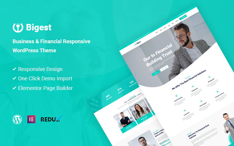 финансовая адаптивная тема wordpress