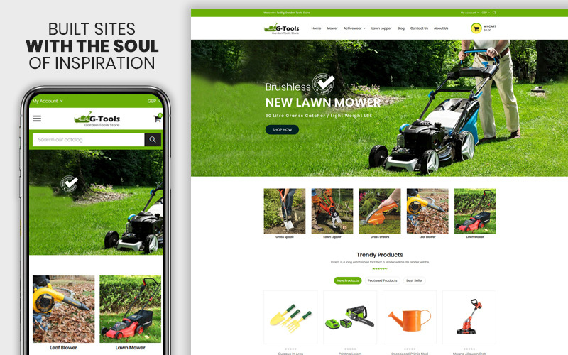 The Plant &amp; Tools Accessories Premium Shopify Theme