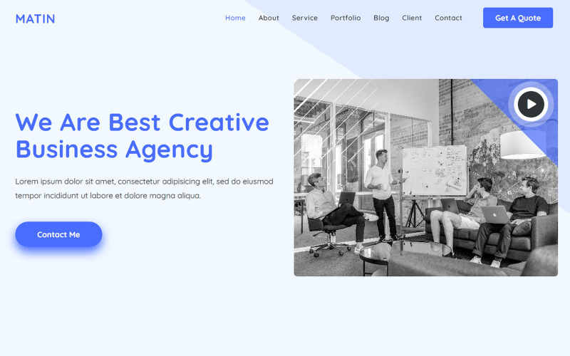 Digital Agency Landing Page Template