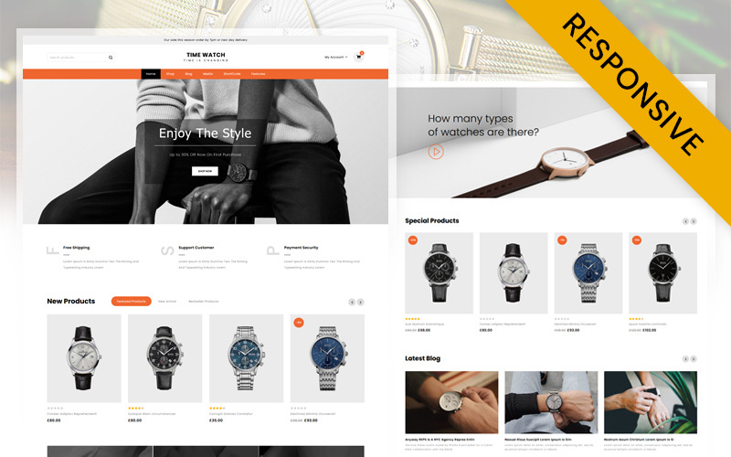Time Watch Store WooCommerce Theme