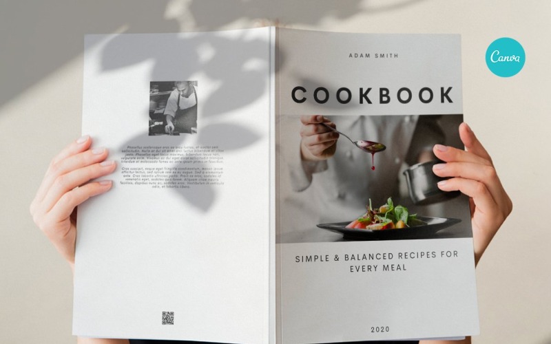 Download Magazine Template "Cookbook/ Recipe Book/ Recipe ebook Magazine Template" / Cookbook/ Recipe Book/ Recipe ebook Magazine Template - Magazine Template на тему еда и ресторан recipe book template,canva cookbook template,canva recipe book,canva recipe ebook,food,nutrition,ebook template,recipes,recipe cookbook cover,guide,clean,canva,cook book