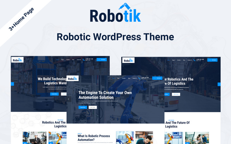 роботизированная автоматизация wordpress тема