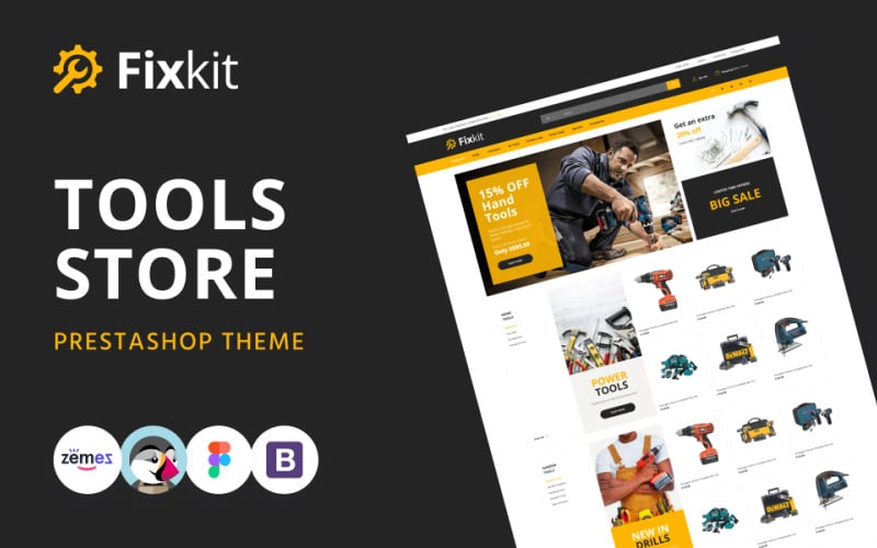 Tools Store Online Template PrestaShop Theme