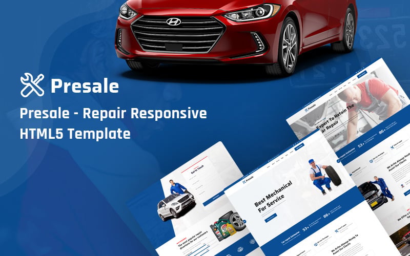 Repair Responsive HTML5 Website Template