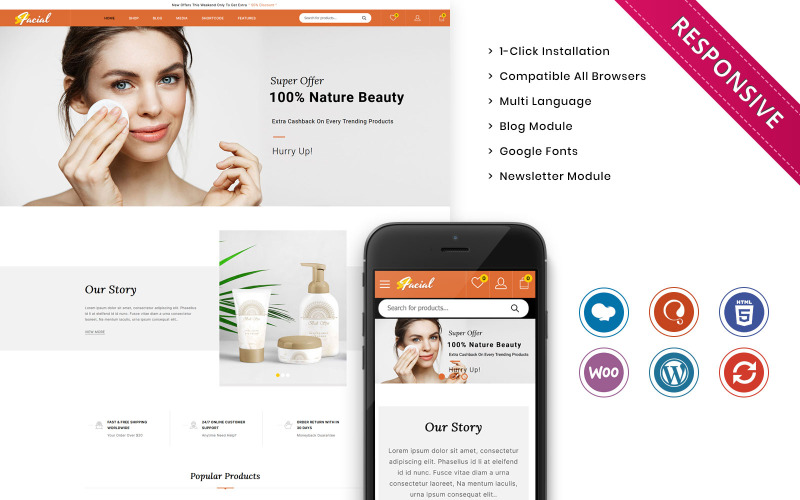 The Ladies Cosmetic Store WooCommerce Theme