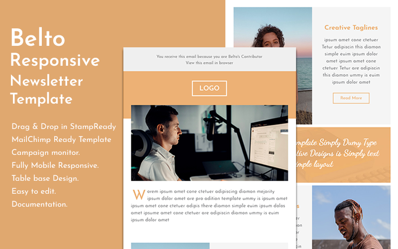 Responsive Email Newsletter Template