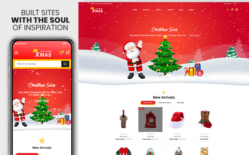 The Christmas Gift &amp; Decoration Shopify Theme