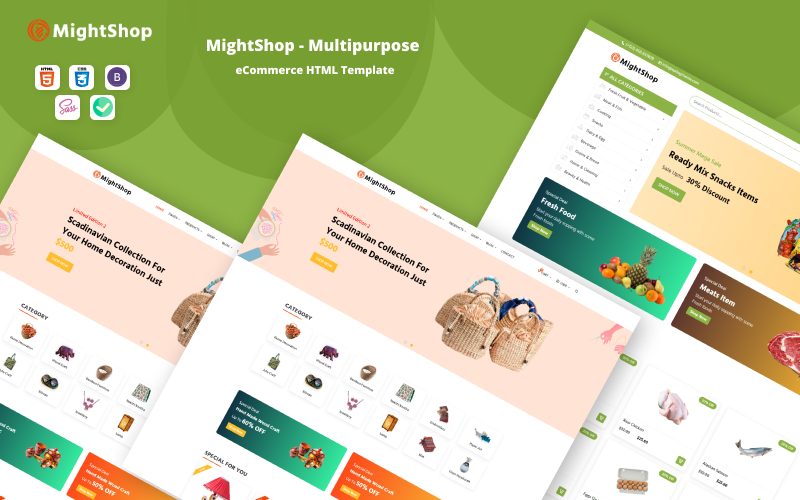 html шаблон сайта электронной коммерции