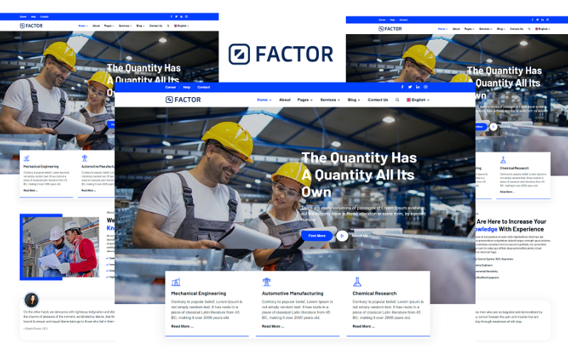 Industry &amp; Factory HTML5 Website Template