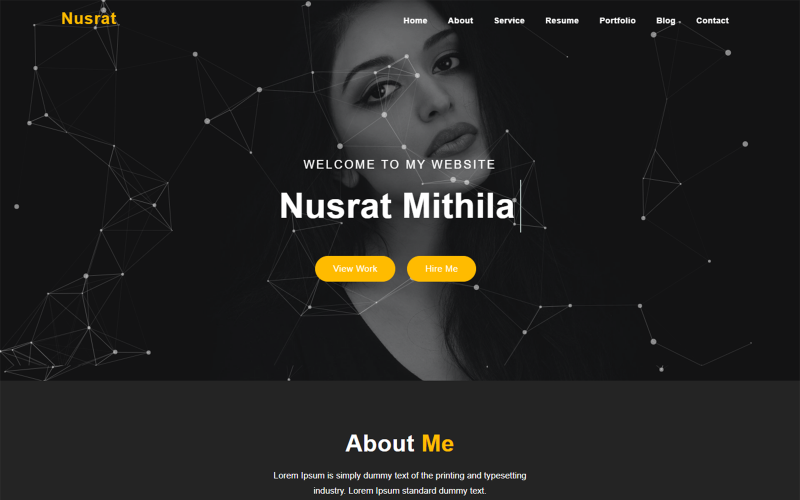 Personal Portfolio Landing Page Template