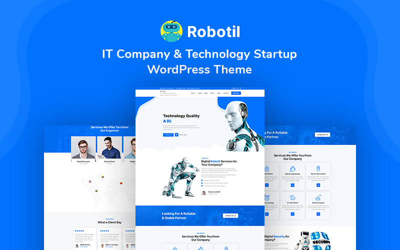 IT Company &amp; Technology Startup WordPress Theme