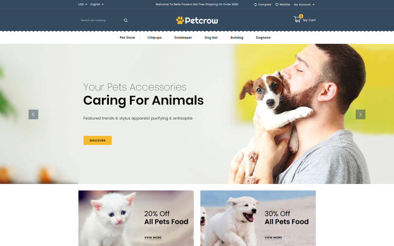 Pet Online Store PrestaShop Theme