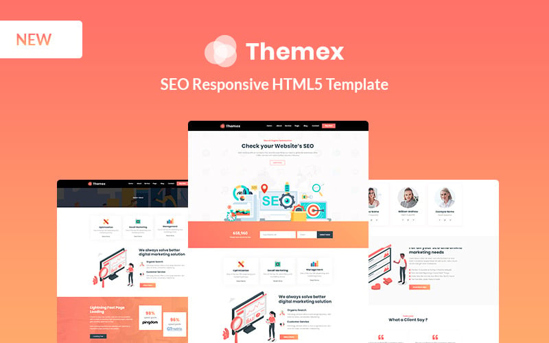 SEO Responsive Website Template