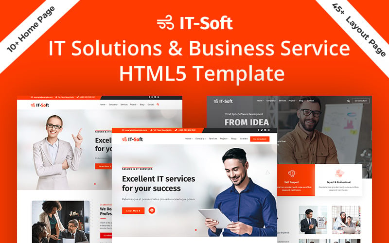Itsoft IT Solution &amp; Business Service HTML5 Website Template